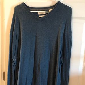 Cotton cashmere, long sleeve sweater